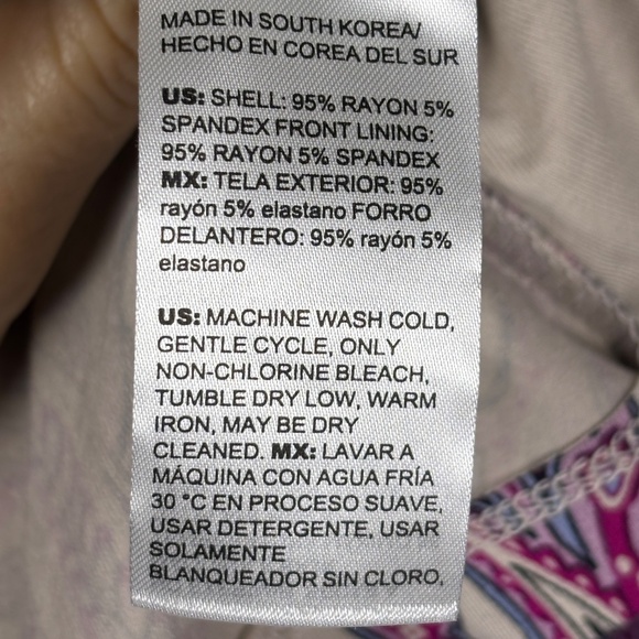 Chico's Womens Touch of Cool ¾ Sleeve Paisley T Shirt Sz 3 = US XL Boho Office - Picture 9 of 14